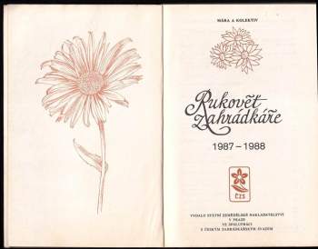 Josef Mára: Rukověť zahrádkáře 1987-1988