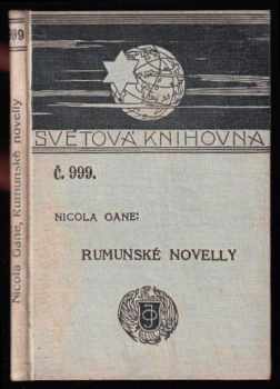 Nicolae Gane: Rumunské novely