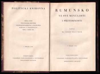 Josef Macurek: Rumunsko ve své minulosti i přítomnosti
