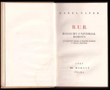 Karel Čapek: R.U.R