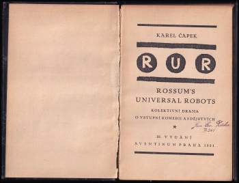 Karel Čapek: RUR