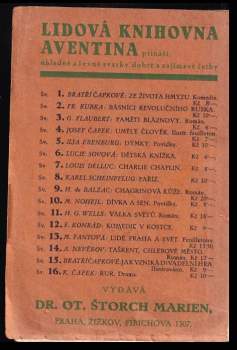 Karel Čapek: R.U.R. Rossum's Universal Robots