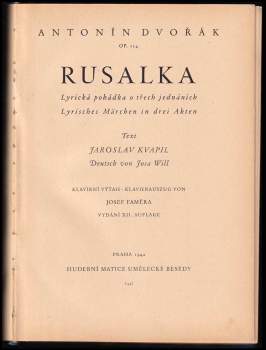 Antonín Dvořák: Rusalka