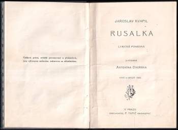 Jaroslav Kvapil: Rusalka