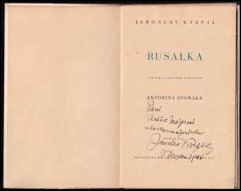 Jaroslav Kvapil: Rusalka
