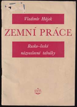 Rusko-české názvoslovné tabulky z oboru zemních prací