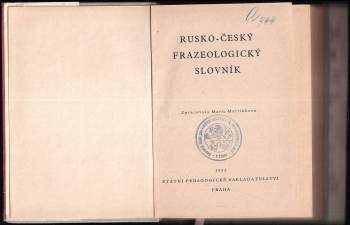 Rusko-český frazeologický slovník