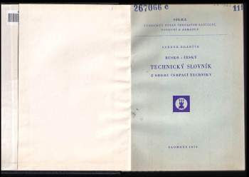 Zdeněk Brančík: Rusko-český technický slovník z oboru čerpací techniky