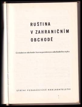 Marcela Hutarová: Ruština v zahraničním obchodě