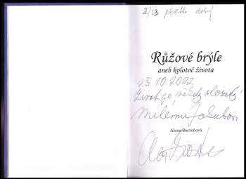 Alena Bartoňová: Růžové brýle, aneb, Kolotoč života
