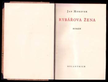 Jan Morávek: Rybářova žena