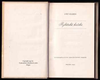Jiří Mahen: Rybářská knížka