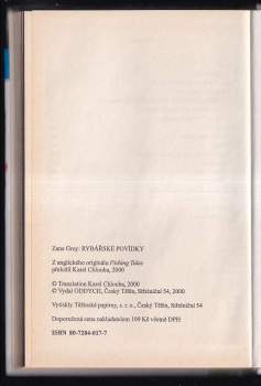Zane Grey: Rybářské povídky