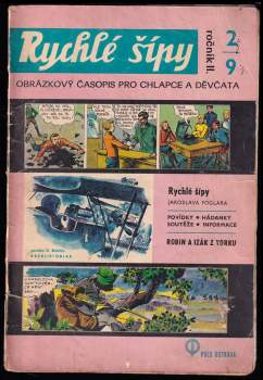 Jaroslav Foglar: Rychlé šípy - obrázkový časopis pro chlapce a děvčata - Ročník II., 2/9