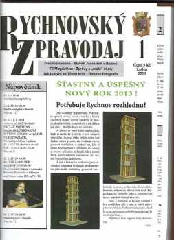 Rychnovský zpravodaj, rok 2013, čísla 1-12