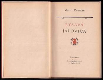 Martin Kukučín: Rysavá jalovica