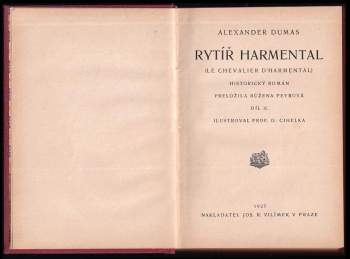 Alexandre Dumas: Rytíř Harmental