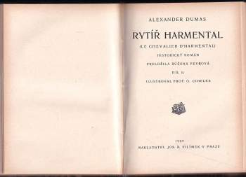 Alexandre Dumas: Rytíř Harmental