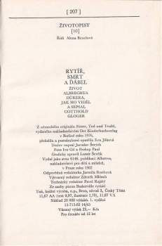 Gotthold Gloger: Rytíř, smrt a ďábel