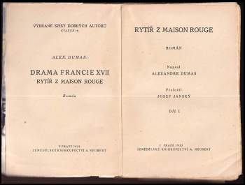 Alexandre Dumas: Rytíř z Maison Rouge