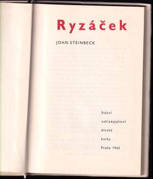 John Steinbeck: Ryzáček