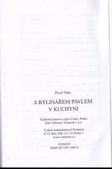 Pavel Váňa: S bylinářem Pavlem v kuchyni