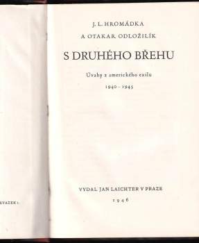 Otakar Odložilík: S druhého břehu