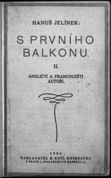 Hanuš Jelínek: S prvního balkonu