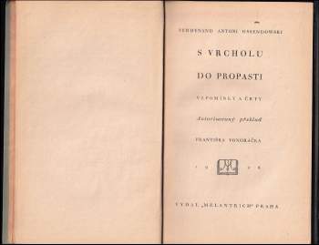 Ferdynand Antoni Ossendowski: S vrcholu do propasti