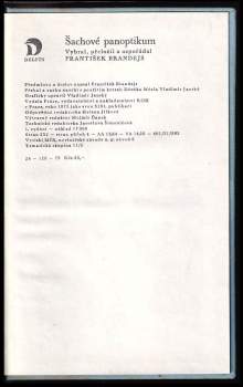 František Brandejs: Šachové panoptikum
