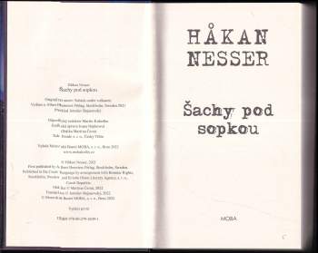 Håkan Nesser: Šachy pod sopkou