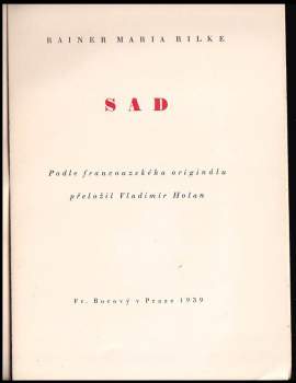 Rainer Maria Rilke: Sad