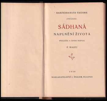 Rabíndranáth Thákur: Sádhaná