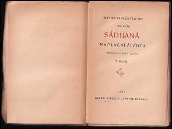 Rabíndranáth Thákur: Sádhaná