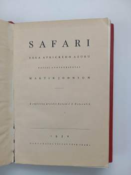 Martin Johnson: Safari