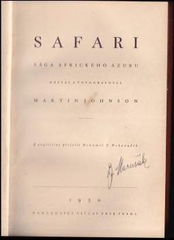 Martin Johnson: Safari