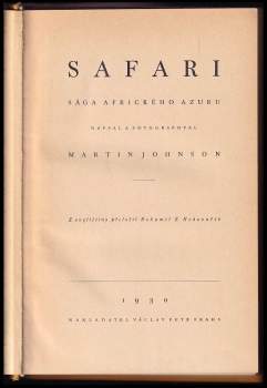Martin Johnson: Safari