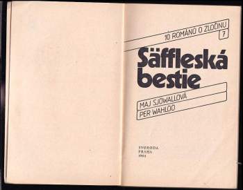 Maj Sjöwall: Säffleská bestie