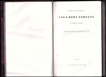 John Galsworthy: Sága rodu Forsytů
