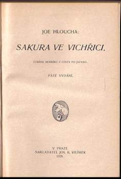 Joe Hloucha: Sakura ve vichřici