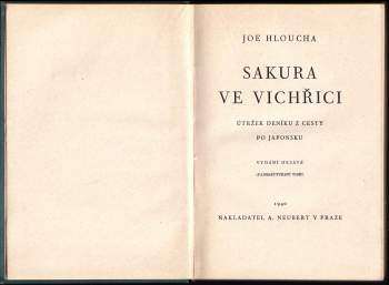 Joe Hloucha: Sakura ve vichřici