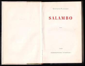 Gustave Flaubert: Salambo