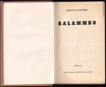Gustave Flaubert: Salammbo
