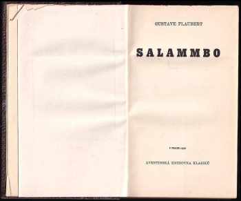 Gustave Flaubert: Salammbo