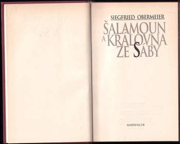 Siegfried Obermeier: Šalamoun a královna ze Sáby