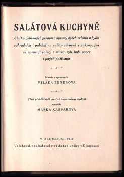 Milada Benešová: Salátová kuchyně