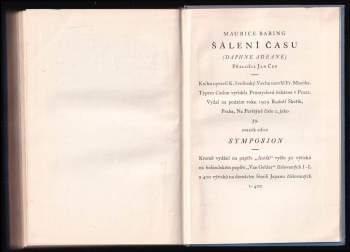Maurice Baring: Šálení času