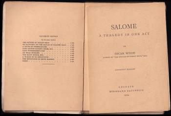 Oscar Wilde: Salome