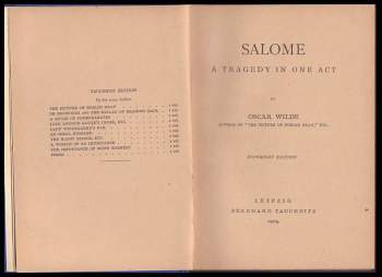 Oscar Wilde: Salome