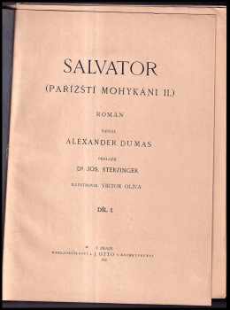 Alexandre Dumas: Salvator 1. díl.